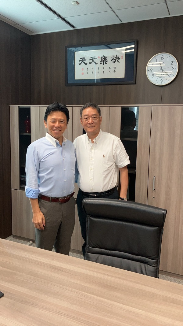 蔡總在東京與丸紅Chemix社長真野亮一會面
